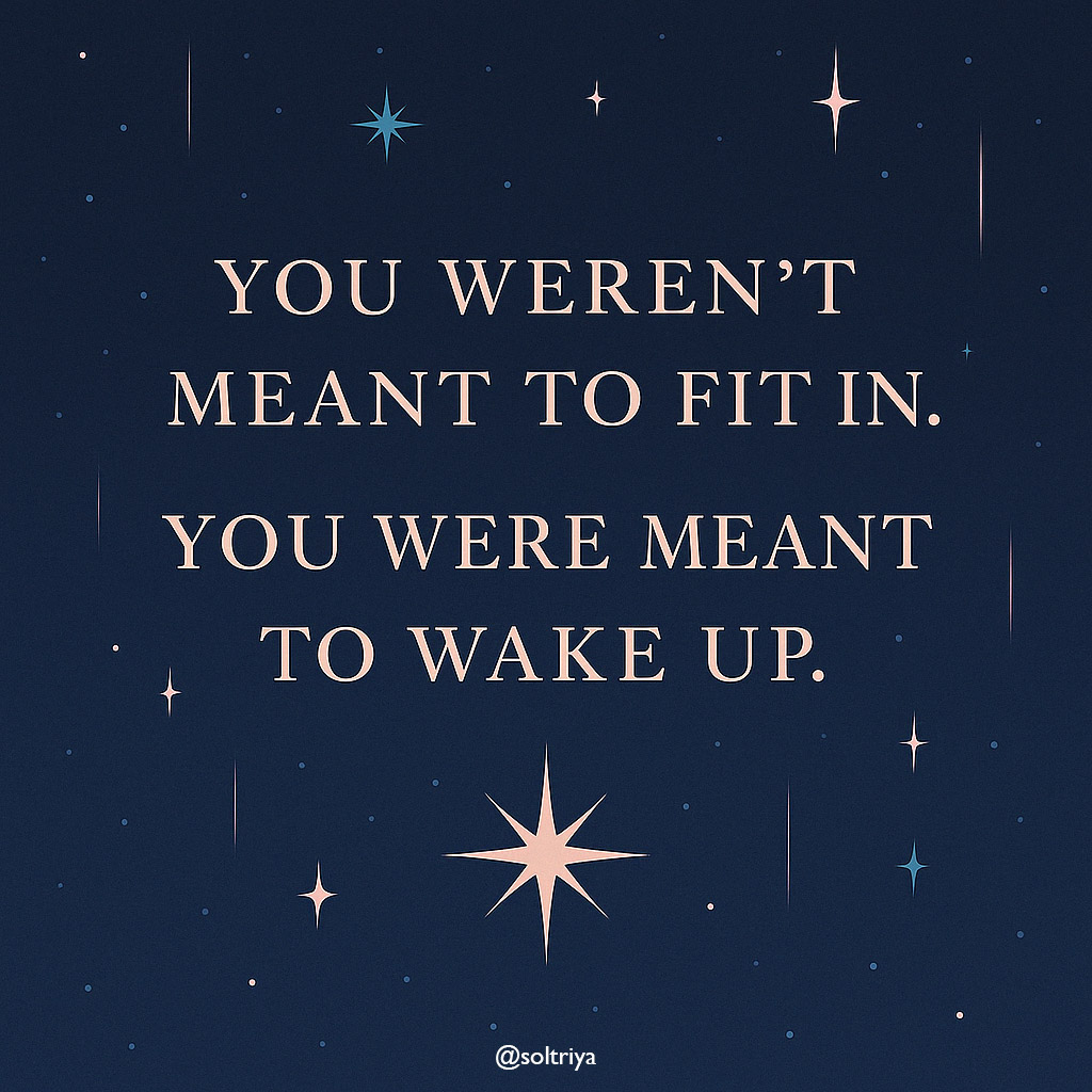 soltriya image with the words: You weren